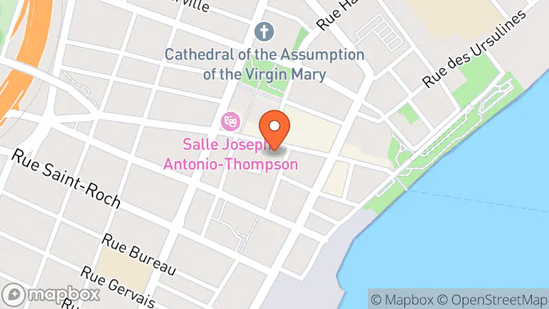 Map showing location of Friperie Maryse Béliveau