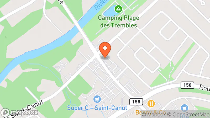 Map showing location of Friperie Max