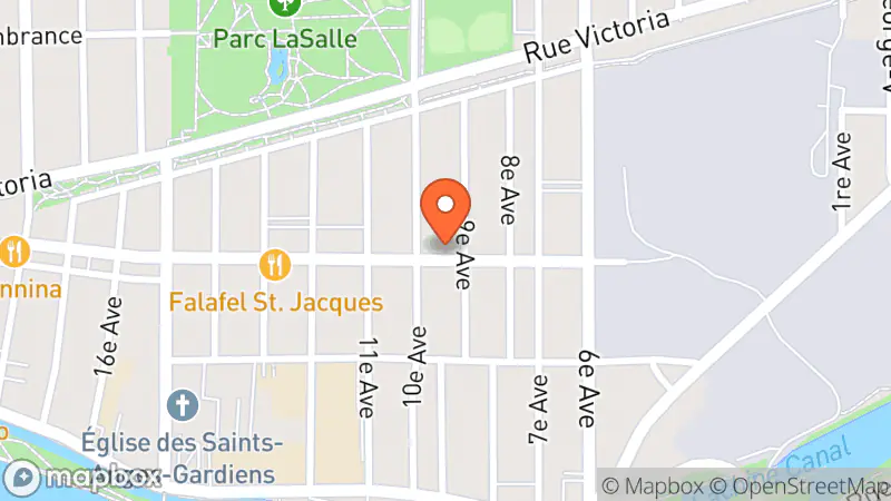 Map showing location of Friperie Notre-Dame