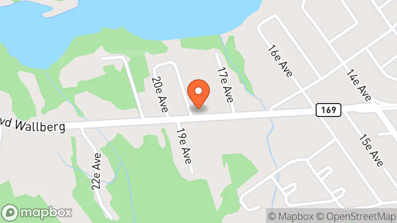 Map showing location of Friperie Pourquoi Pas