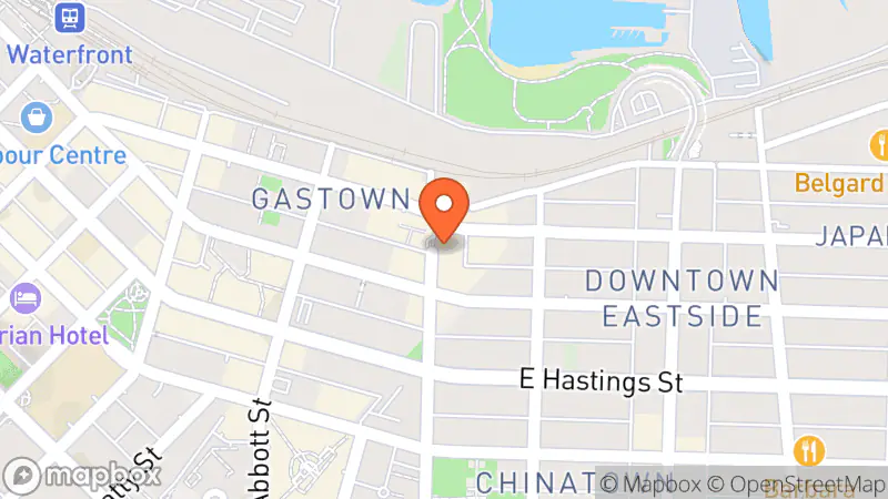 Map showing location of From Another Vancouver