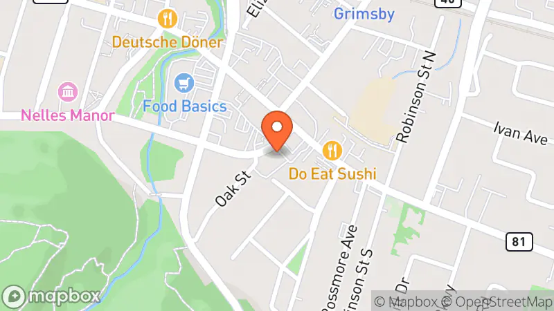 Map showing location of GBF Community Services