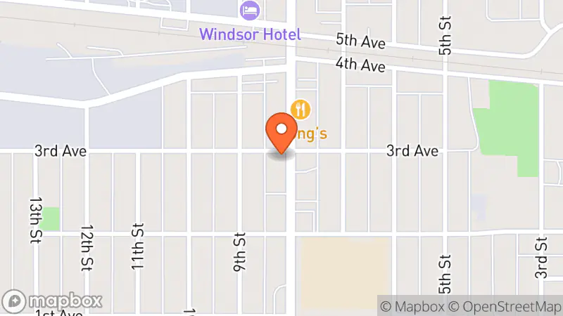 Map showing location of Good Neighbor Store