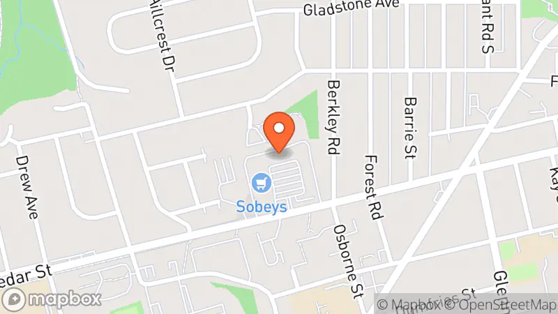 Map showing location of Goodwill Donation Centre