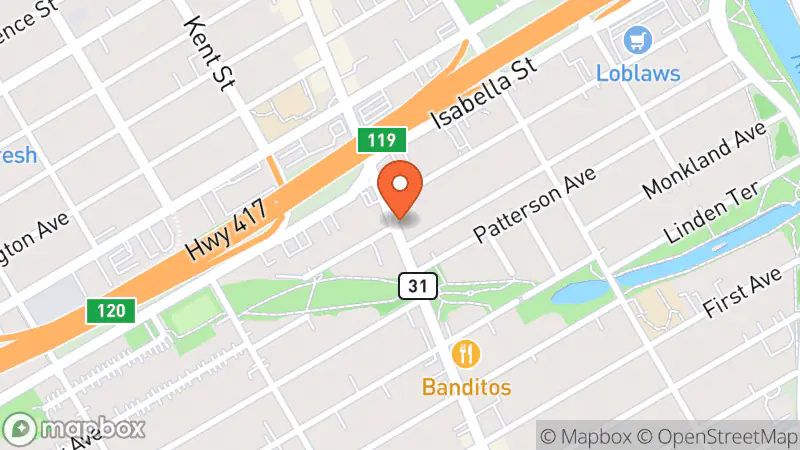 Map showing location of Goody Mart