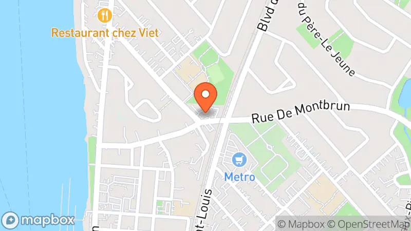 Map showing location of Grenier des Aubaines