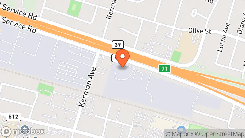 Map showing location of Grimsby ReStore (Habitat for Humanity Niagara)