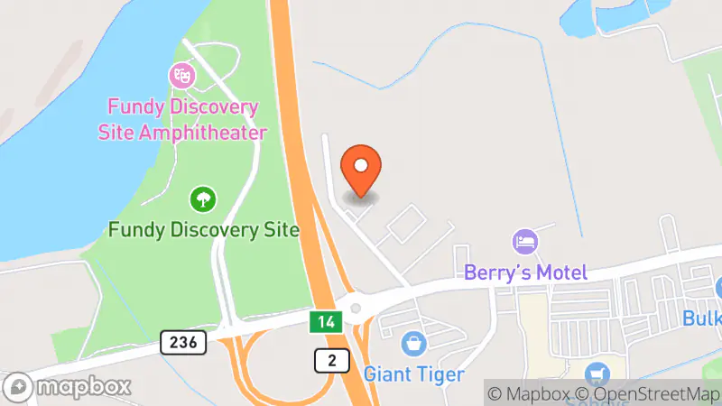 Map showing location of Guy’s Frenchys