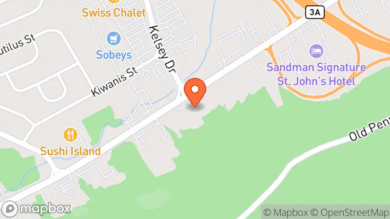 Map showing location of Habitat for Humanity Re-store