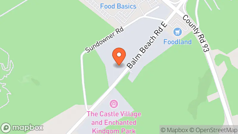 Map showing location of Habitat for Humanity ReStore Midland