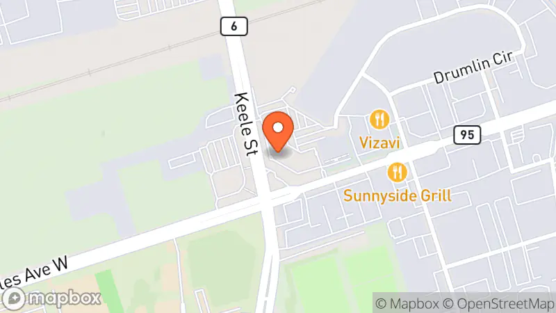 Map showing location of Habitat For Humanity ReStore Vaughan