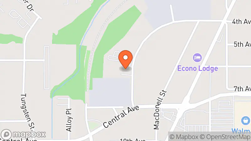 Map showing location of Habitat For Humanity Thunder Bay ReStore