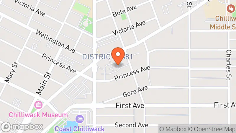 Map showing location of Hand Me Down Vintage