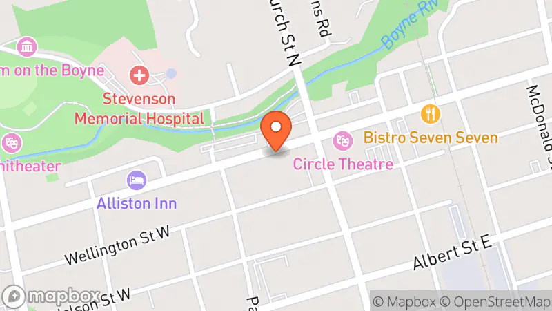 Map showing location of Hock Shop Canada