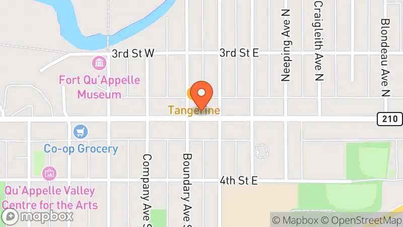 Map showing location of Hudson & Co.