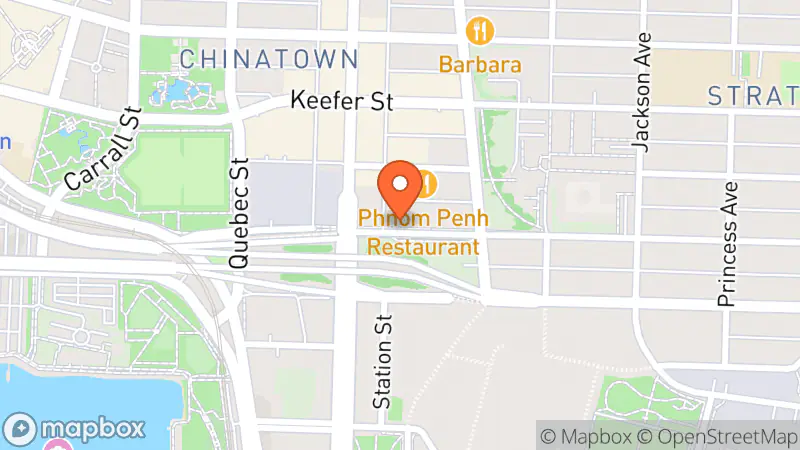 Map showing location of Hunter & Hare