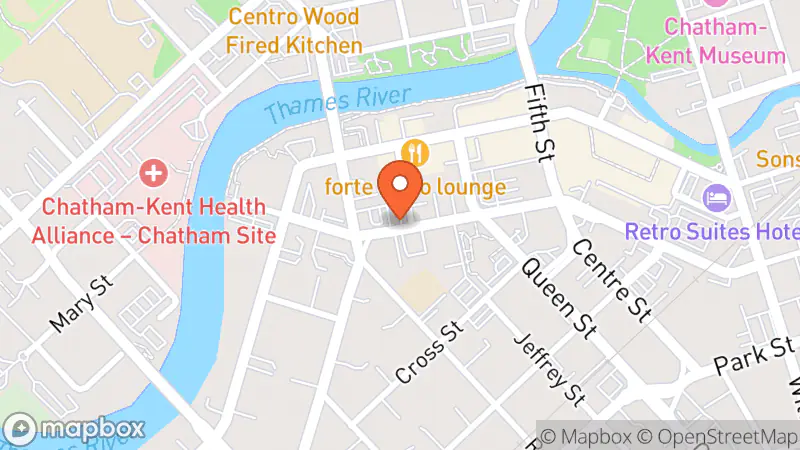 Map showing location of iSpy Luxury