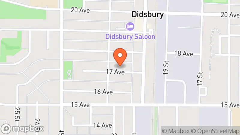 Map showing location of Knox United Church Thrift Shop