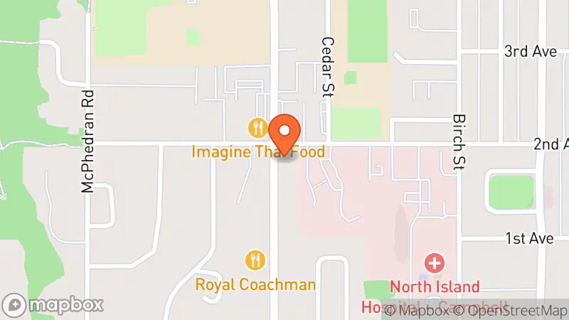 Map showing location of Kuddles Children's Consignment