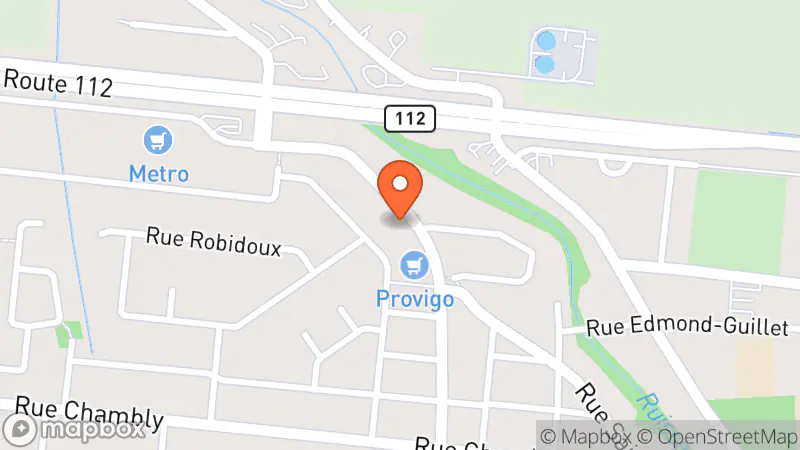 Map showing location of La Cabotine