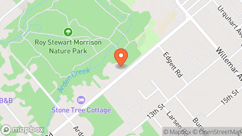 Map showing location of Lake Trail Thrift Store