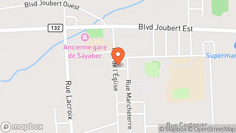 Map showing location of Le Frippon d'or