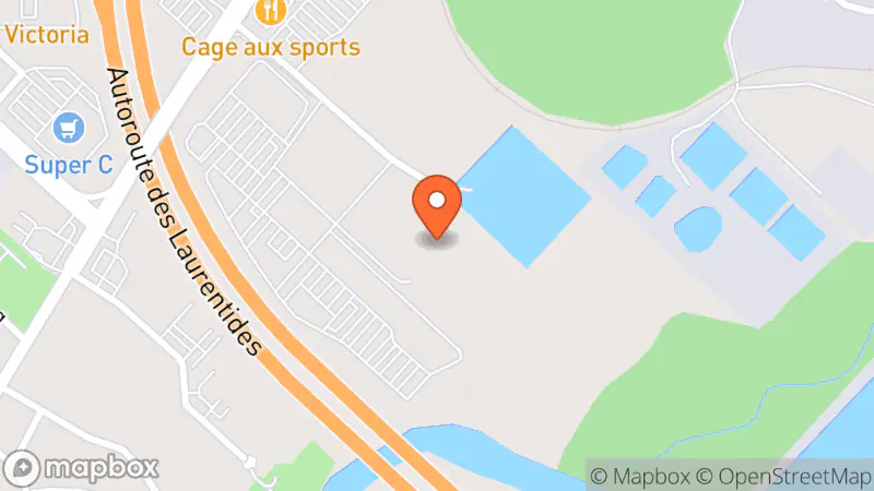 Map showing location of Les Deals du Nord Inc. - Liquidation d'électroménagers, meubles et matelas à St-Jérôme