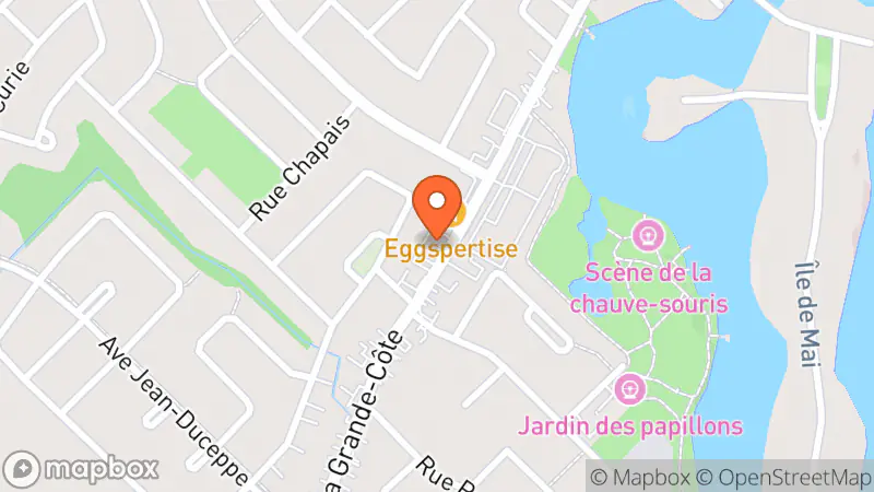 Map showing location of Les fripes du Relais