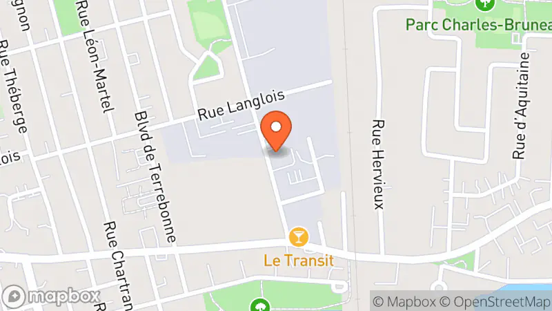 Map showing location of Les Trésors Cachés