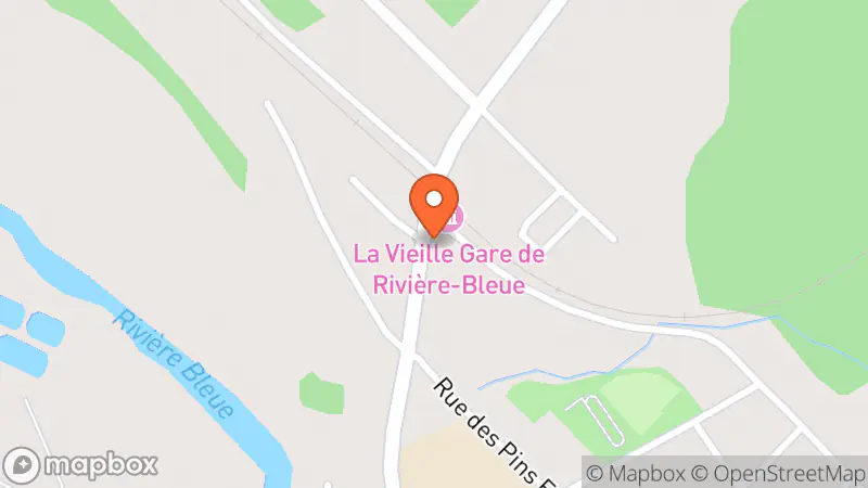Map showing location of Les Trésors de Mémère inc