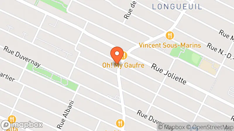 Map showing location of Librairie Icitte