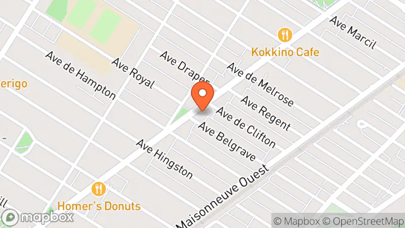 Map showing location of Librairie Phoenix Books