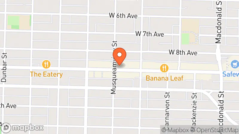 Map showing location of Lili & Vince