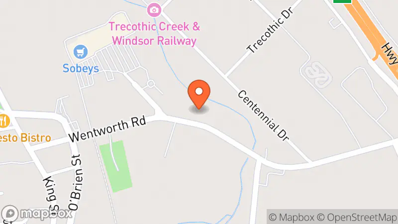 Map showing location of Little Lamb's Second Chance Retail