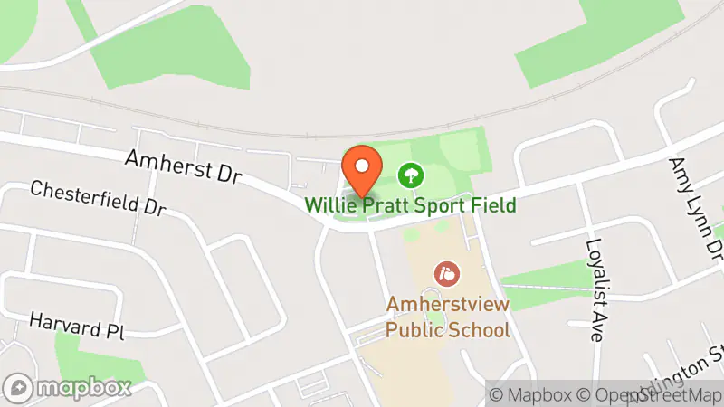 Map showing location of Loyalist Community Sharing Centre