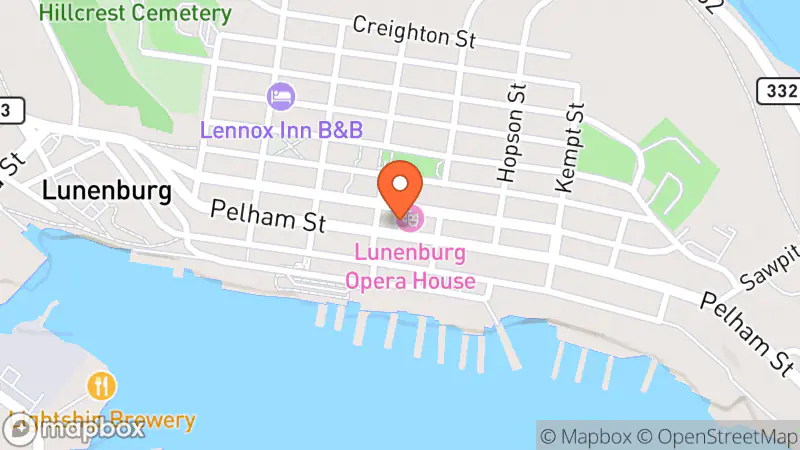Map showing location of Lunenburg Community Consignment