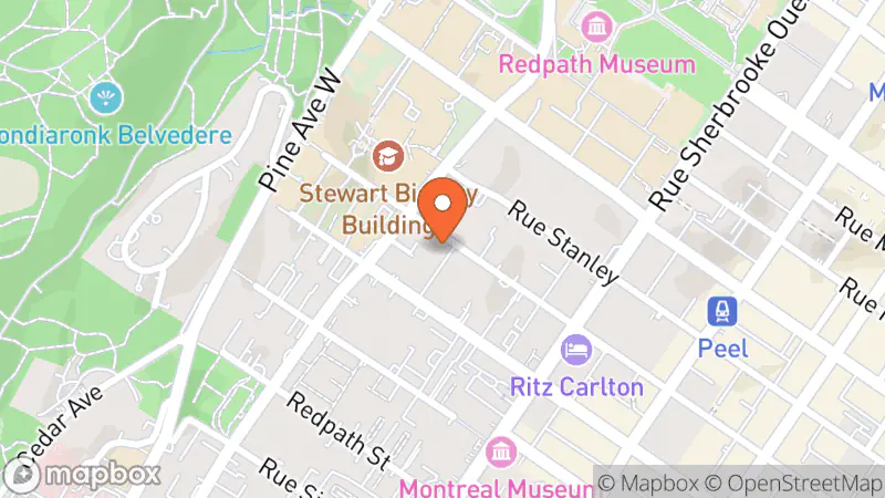 Map showing location of McGill Thrifts