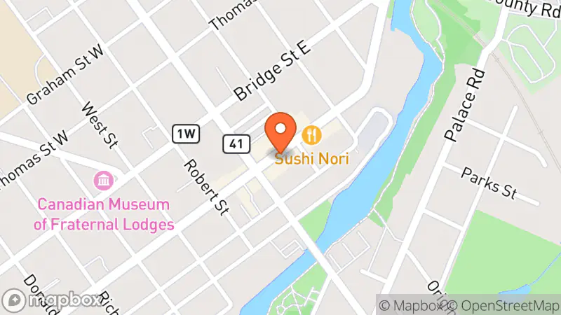 Map showing location of McNikks Thrifts & More
