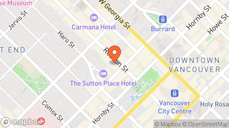 Map showing location of Mintage Cafe