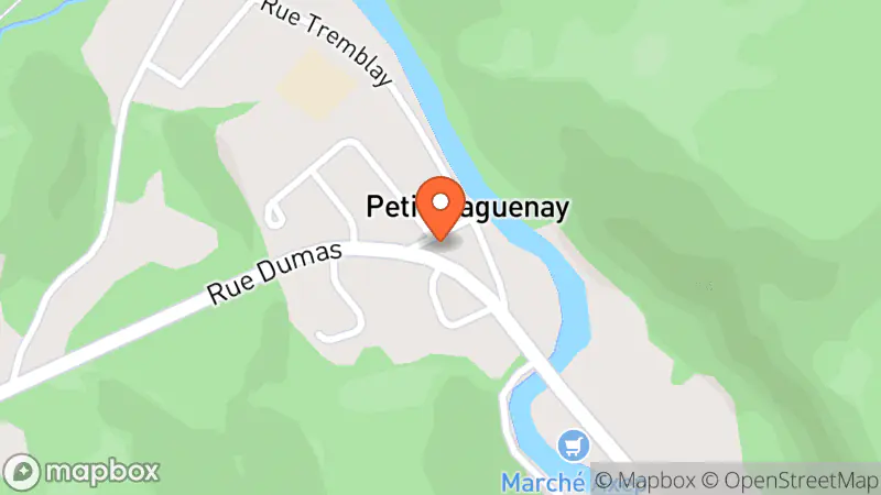 Map showing location of Minuit moins cinq