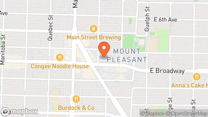 Map showing location of Miscellany thrift and vintage