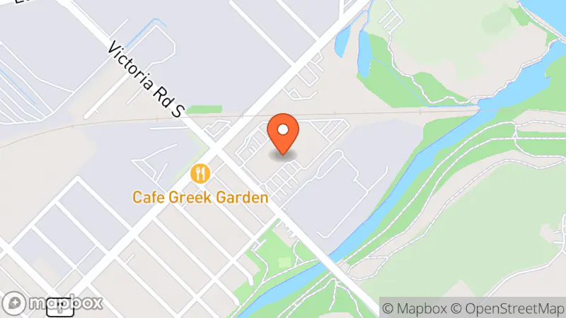 Map showing location of Mission Thrift Store • Guelph