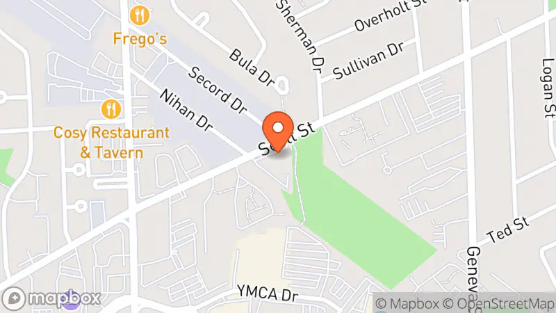 Map showing location of Mission Thrift Store • St. Catharines