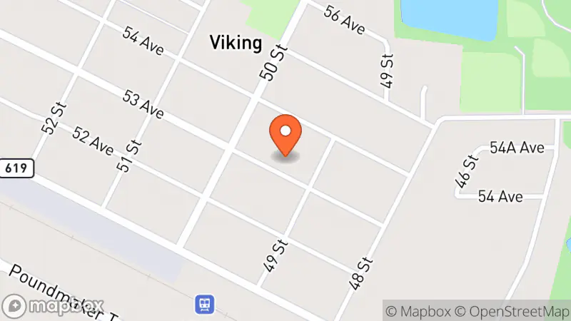 Map showing location of Mission to Many's Thrifty Treasures