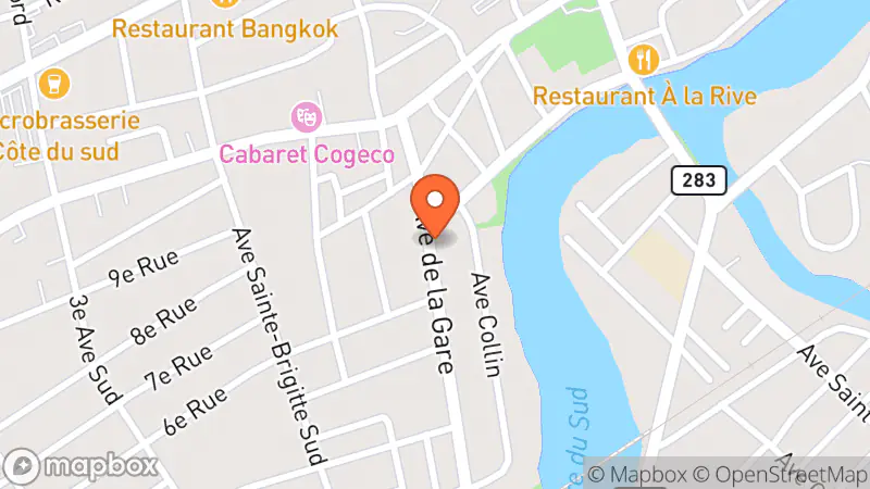 Map showing location of Mode Sans Frontière Centre de réception et de tri