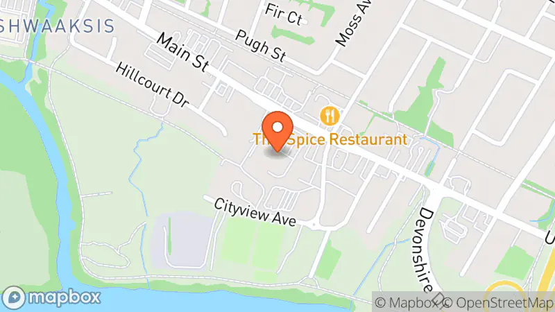 Map showing location of My Closet