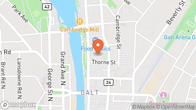 Map showing location of Mystery Vintage