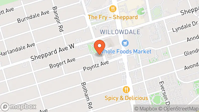 Map showing location of Nearly New Shop