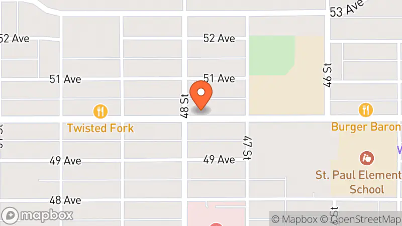 Map showing location of Next To New