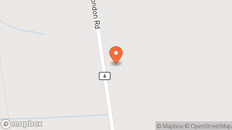 Map showing location of Noah's Ark Family Apparel Exeter Ontario